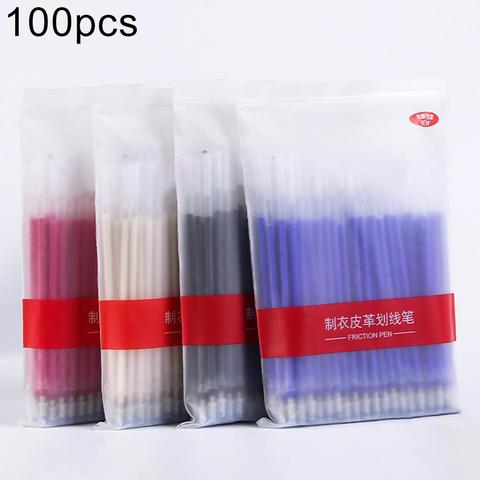 100pcs Disappearing Ink Fabric Marker Pen Refills Marking Tools, Blue