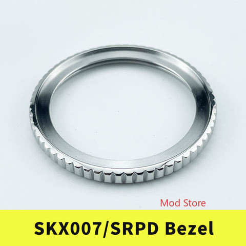 NEW ARRIVAL SKX007/SRPD MM300 Style Bezel Silver Polished Finish 316L Stainless Steel Included Gasket ► Photo 1/2
