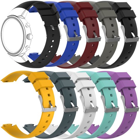 eiEuuk Accessory Soft Silicone Gel Replacement Watchband Strap Bracelet for ASUS ZENWATCH 3 Smart Fitness Watch ► Photo 1/6