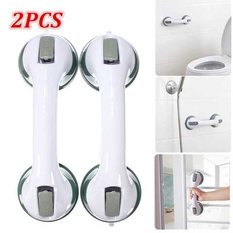 1pc Bathroom Suction Cup Grab Rack, Anti-slip Safety Handle For