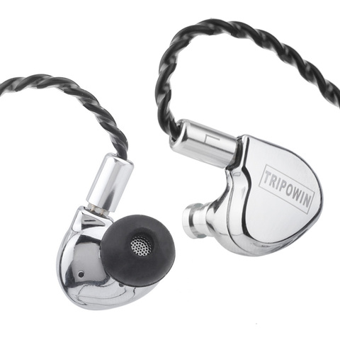 Tripowin TC-01 1DD 10mm Si+PU Driver HiFi In-ear Earphone with Metal Housing, Detachable 0.78mm 2Pin Cable ► Photo 1/4
