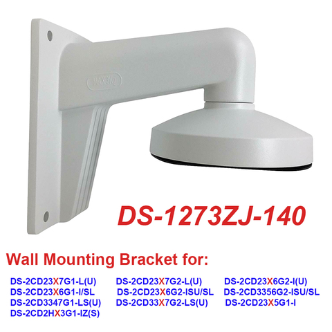 Aluminium Alloy Wall Mount Bracket DS-1273ZJ-140 Stand for Hikvision Turret Camera DS-2CD2385G1-I DS-2CD2347G1-L DS-2CD2347G2-L ► Photo 1/1