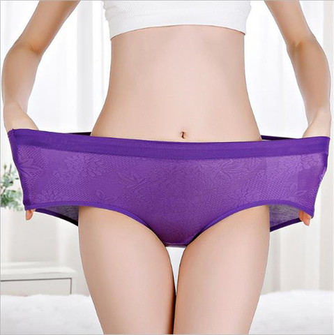 High Waist Panties Lace Silk  Silk Body Shaping Underwear - High Waist Ice  Silk - Aliexpress