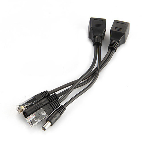 JIENUO CCTV POE Adapter Cable RJ45 Injector Splitter Network Power over Ethernet PoE Adapter Injector Splitter ► Photo 1/1