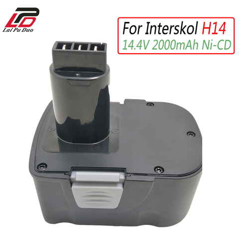 Laipuduo For Interskol 14.4V H14 2000mAh Ni-CD DA-13 / 14.4E Power Tool Replacement Battery Cordless Drill ► Photo 1/4