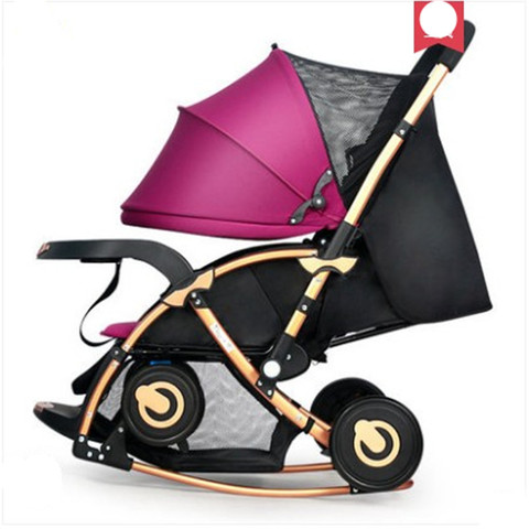 Multifunctional baby stroller can sit and lay lightweight folding two-way shock-absorbing newborn stroller BB ► Photo 1/6