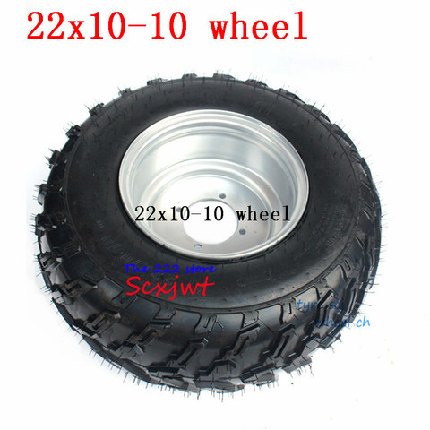 22x10-10 4Ply Snow / Mud Tire Lawnmower Garden Tractor ATV Buggy Go Karts Vacuum Tyre and Wheel Hub 22x10.00-10 Wheels ► Photo 1/6