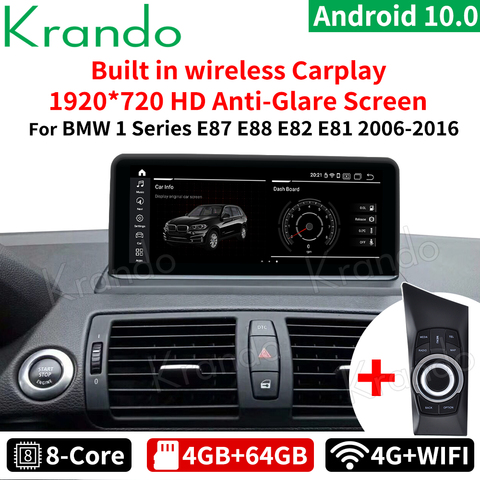 Price History Review On Krando Android 10 0 4g 64g 10 25 Car Audio For Bmw 1 Series E81 E E87 E 06 12 Ccc Cic Navi Radio Idrive Wifi Lhd Rhd Aliexpress