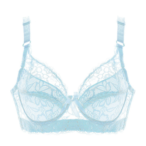 2022 big size underwire bras for women top bh super push up minimizer sexy lingerie lace bralette plus cup deep V 34 36 38 40 ► Photo 1/6