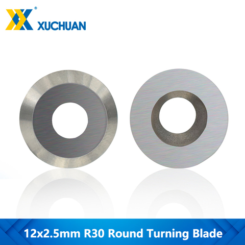 Round Carbide Blade 12x2.5mm R30 Tungsten Cutters Inserts For Woodworking Lathe Turning Cutter Tool 1pc Round Turning Blade ► Photo 1/4