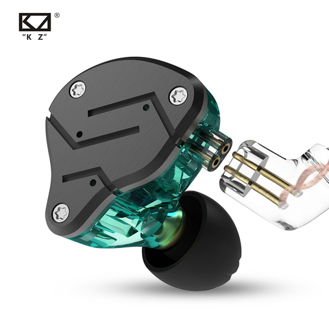 KZ ZSN Metal Headphones Hybrid technology 1BA+1DD HIFI Bass Earbuds In Ear Monitor Earphones Sport Noise Cancelling Headset ► Photo 1/6