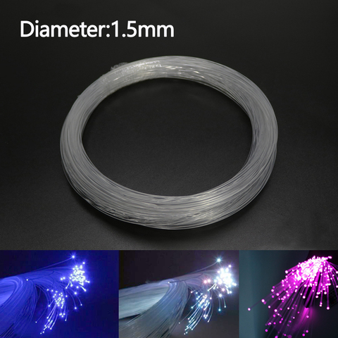 Plastic Fiber Optic Cable End Glow 1.5mm 50-100M/roll Led Light Clear DIY For LED Star Ceiling Light Decoration ► Photo 1/6