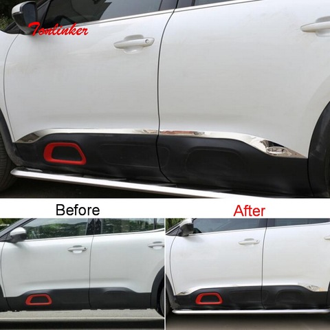 Tonlinker Exterior Car Door Edge Cover sticker for CITROEN C5