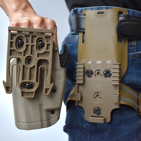 Safa Tactical Thigh Strap Quick Locking System Gun Accessories Tactical Drop Leg Elastic Band Strap with QLS 19 22 ► Photo 1/6