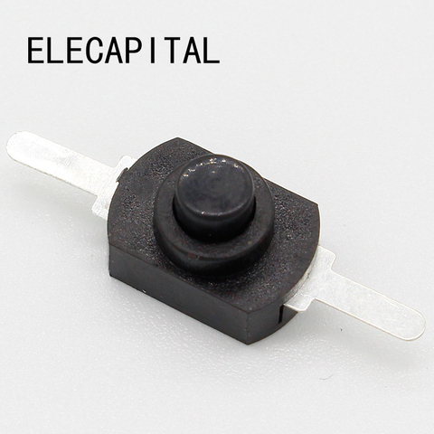 Free shipping 10pcs DC 30V 1A Black On Off Mini Push Button Switch for Electric Torch ► Photo 1/5