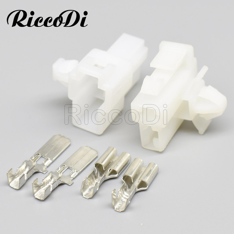 1-20kits 6.3mm Male Female 2Pin AMP Car Electrical Wire Connectors for Audi BMW Honda Toyota NISSAN ► Photo 1/6