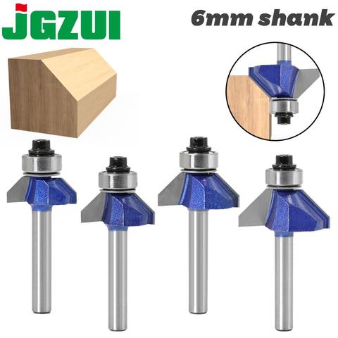 1pc 6mm  Shank 45 Degree Chamfer Router Bit The high quality Edge Forming Bevel Woodworking Milling Cutter for Wood Bits ► Photo 1/6