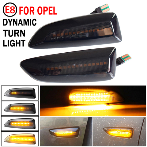 For Opel Vauxhall Astra J K Crossland X Grandland Insignia B Zafira C LED Dynamic Turn Signal Light Side Marker Lamp Blinker ► Photo 1/6