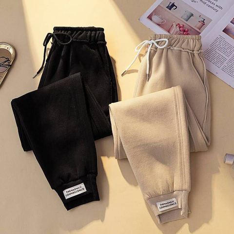 Harem pants women's pants Harem pants loose casual sports pants were thin winter thick nine-point pants ► Photo 1/5