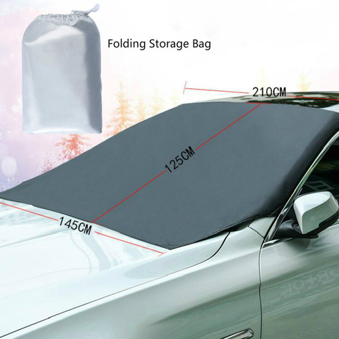 Automobile Magnetic Sunshade Cover Car Windshield Snow Sun Shade Waterproof Protector Cover Car Front Windscreen Cover ► Photo 1/6