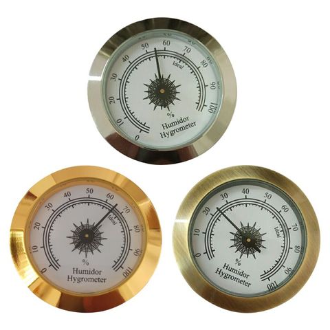 Round Analog Hygrometer for Cigar Humidor Guitar Cabinets 50mm Diameter  ► Photo 1/6