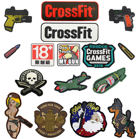 CrossFit Vader's Fist Military PVC Tactical Patch Badges Emblem Applique Hook Patches For Clothes Backpack Accessories ► Photo 1/6