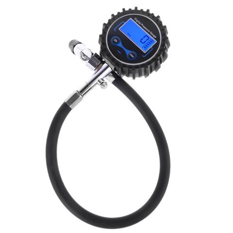 Digital Tire Pressure Gauge 200 PSI Interchangeable Air Chuck for Cars Motorcycle Rv SUV Truck TPMS Bike Tyre ► Photo 1/6