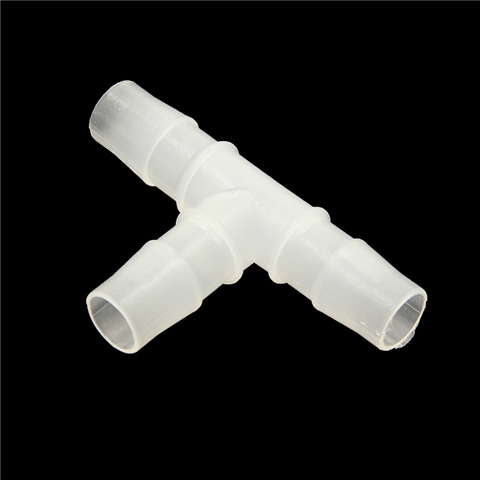 Plastic Barb Hose Fitting Tee 4mm 6mm 8mm 10mm 12mm 16mm 3 Way Hose Tube T-Shape Barb Plastic Fittings Pipes Hose Connector ► Photo 1/6