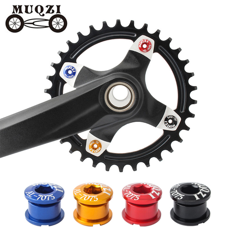 5PCS Bike Chainring Screws Crank Bolts Single Double Speed Disc Super Light Aluminum Alloy Chain Wheel Nut Mountain Road Bicycle ► Photo 1/6