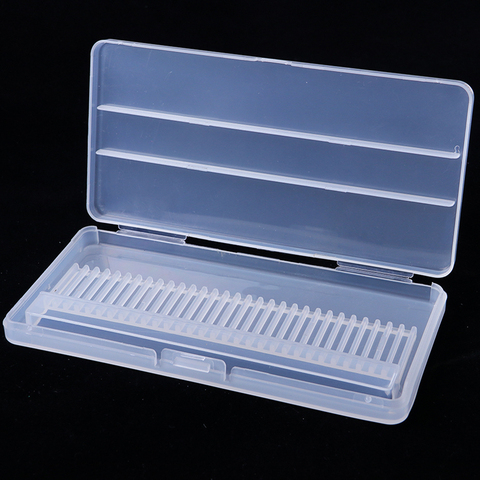 30 Holes Plastic Nail Drill Bit Storage Box Empty Stand Holder For Milling Cutter Display Container Case Manicure Tools SAB5-1 ► Photo 1/6