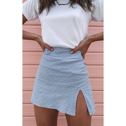 Woman Skirts Summer Party Cocktail Wrap Split Mini Skirts High Waist Casual Fashion Soft vadim mini skirt ropa mujer ► Photo 1/6