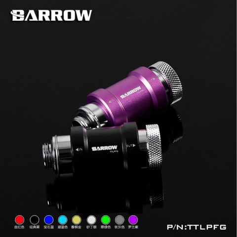 Barrow TTLPFG Flat push type check valve single inner thread part for water cooling computer ► Photo 1/6