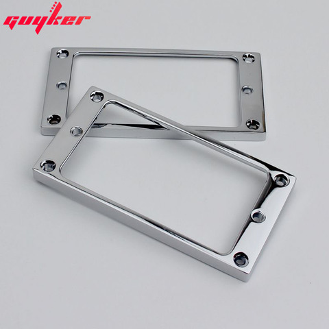 2 PCS Chrome Pickup Mounting Rings for Humbucker Pickups Cover Frame Flat Top Set Replacement Electric Guitar or Bass ► Photo 1/6