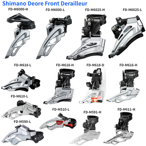 shimano Deore Front Derailleur FD M6000-H M6000-L M6025-H M6025-L M618-H M618-L M618-D M616-H M611-D M611-H M610 M591 M590 ► Photo 1/6