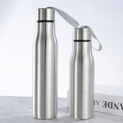 500ml/1000ml Stainless Steel Water Bottle with Handle Portable Hot Cold Water Bottle for Cycling Sports Travel ► Photo 1/6