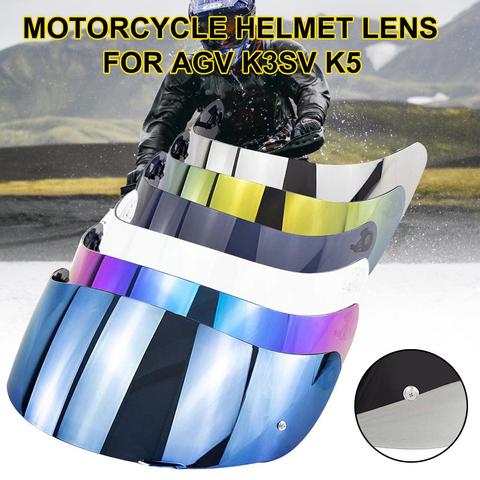 Motorcycle Full Face Helmet Goggles Lens Visor with Pin Lock for AGV K1 K3SV K5 ► Photo 1/6