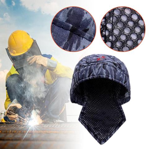 Welding Hat Flame Retardant Fire Resistant Head Protective Welding Hat Anti-scalding Hat Work Cap Welding Protective Equipment ► Photo 1/6