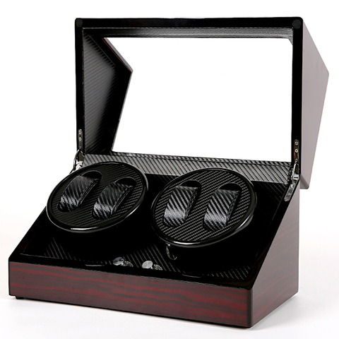 4 High End Wooden Automatic Watch Winder Box Watches Storage Jewelry Holder Display Watch Box Ultra Quiet Shaker Box Remontoir ► Photo 1/6