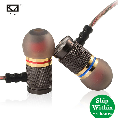 KZ ED2/EDR1 In-Ear Earphone High Quality HiFi Sport Earbud Auricular Metal Fever Heavy Bass Copper HD Metal Bass Stereo earpiece ► Photo 1/6