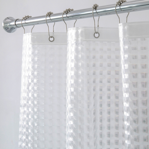 3d Eva Clear Shower Curtain Liner Set, Translucent Shower Curtain Liner