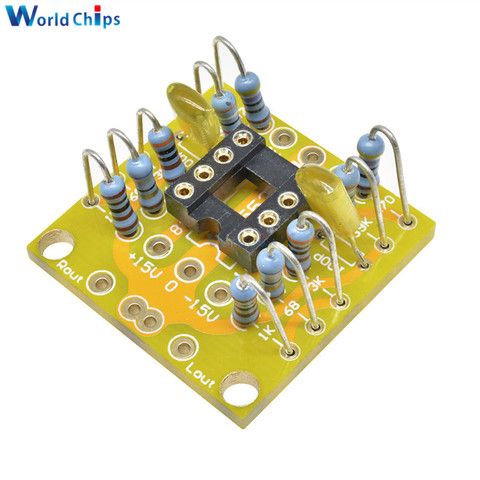 Dual OP Amp Board Preamp DC Amplification PCB DC Pre-Amp Amplifier Empty Board Module for NE5532 OPA2134 OPA2604 AD826 ► Photo 1/6