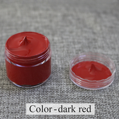 30ml Dark Red Leather Coloring Paint Shoe Cream for Bag Sofa Car Seat Scratch Leather Dye Repair Restoration Color Change Paint ► Photo 1/6