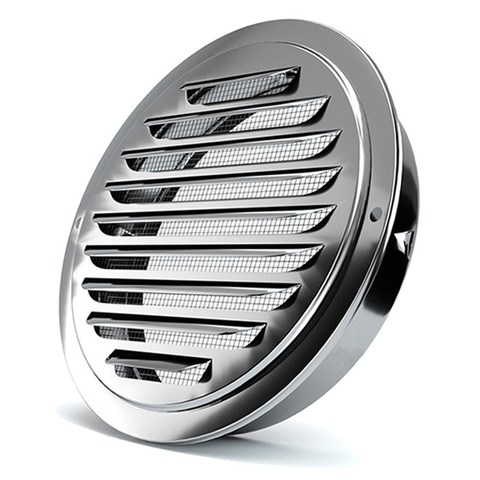 Stainless steel Exterior wall air outlet vent grille 70-200mm round duct cap air ventilation cover hole plug ventilation system ► Photo 1/6