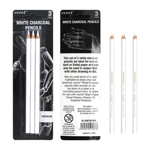 3Pcs Double Head White Pen Sketch Art Drawing Painting Eraser Correction  Pens