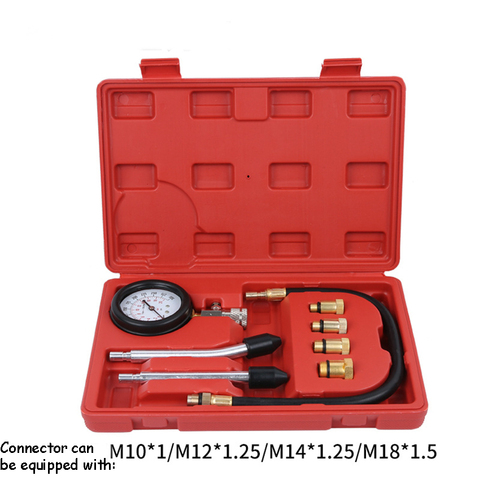 1 Set Cylinder Pressure Gauge Automotive Test Kit Pressure Detection Tool Gasoline Engine Compression Tester 0-300psi ► Photo 1/6