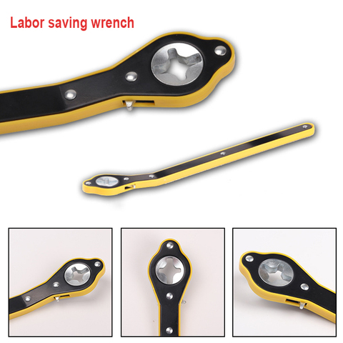 Auto Labor-saving jack ratchet wrench Scissor Jack Garage Tire Wheel Lug Wrench Handle labor-saving wrench ► Photo 1/6