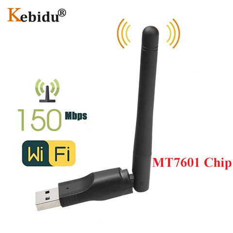 Kebidu Mini MT7601 USB WiFi Antenna Wireless LAN Adapter for Digital Satellite Receiver Freesat V7S V8 Super X800 IP-S2 ► Photo 1/6
