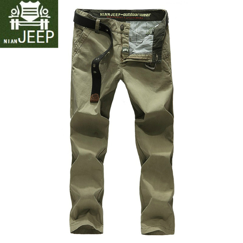 Plus Size 42 Original Brand Men Cargo Pants 2022 Summer 100% Cotton Loose Military Casual Long Trousers Male Army Men's Joggers ► Photo 1/1