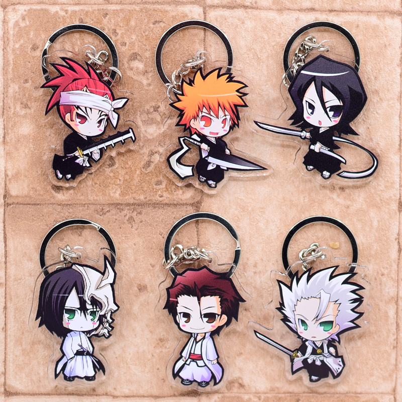 Japan Anime BLEACH Grimmjow Jeagerjaques Acrylic Key Ring Pendant Keychain Gift 
