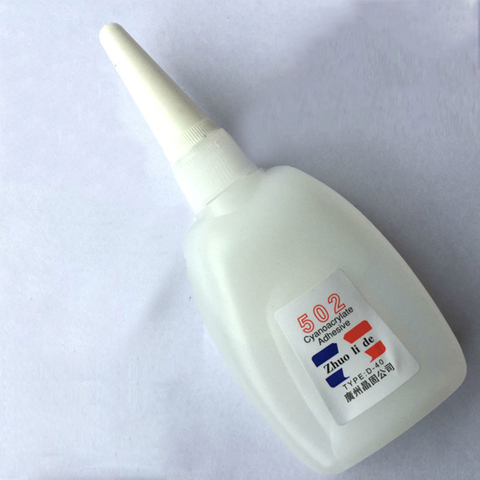 40g 502 Liquid Glue With Dropper Instant Adhesive Wood Metal Rubber Plastic Advertising Glue Strong Bond Mold Glue Fast Curing ► Photo 1/1